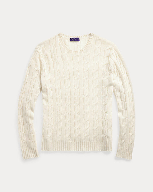Cable-Knit Cashmere Jumper Classic Cream