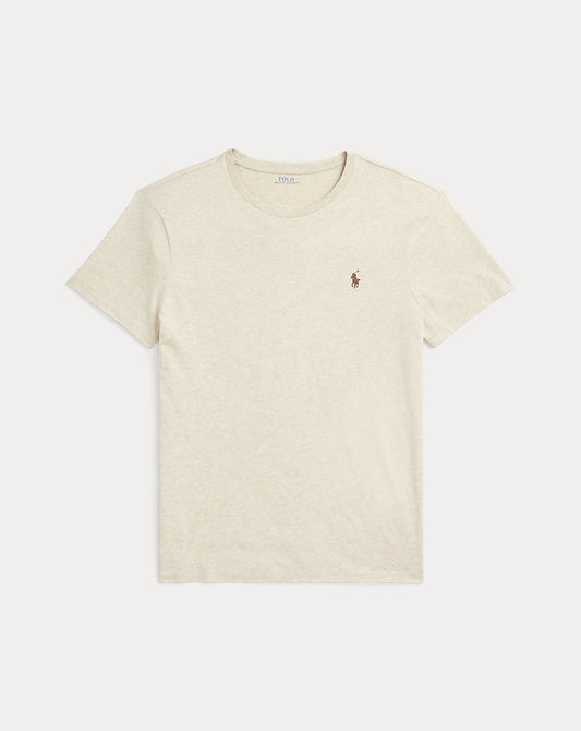 Custom Slim Fit Jersey Crewneck T-Shirt Expedition Dune Heather