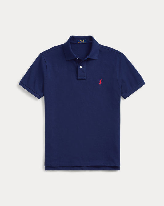 The Iconic Mesh Polo Shirt Navy/Red
