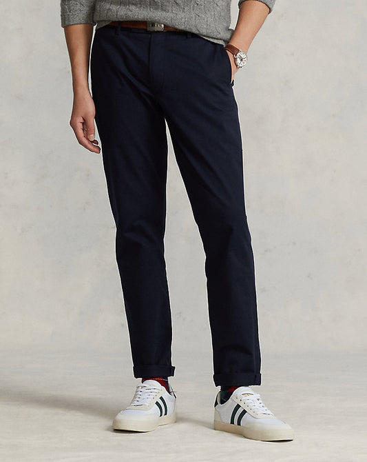 Stretch Straight Fit Chino Trouser Aviator Navy