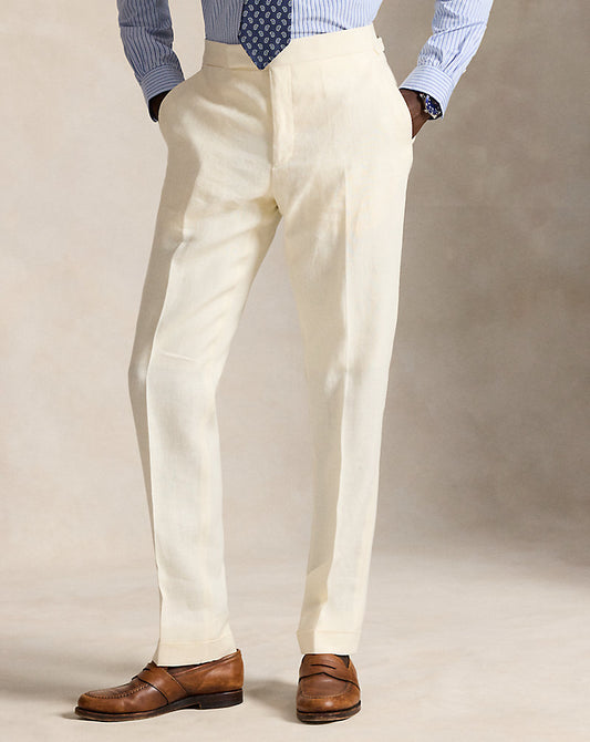 Linen Suit Trouser Light Cream