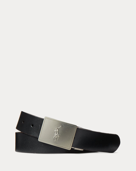 Reversible Leather Belt Gift Set Black/Saddle