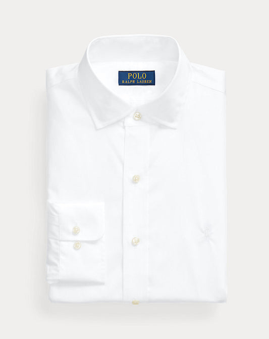 Custom Fit Poplin Shirt White