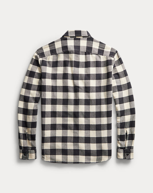 Buffalo Check Twill Workshirt 413 Black/Cream
