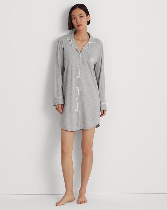 Jersey Sleep Shirt Grey