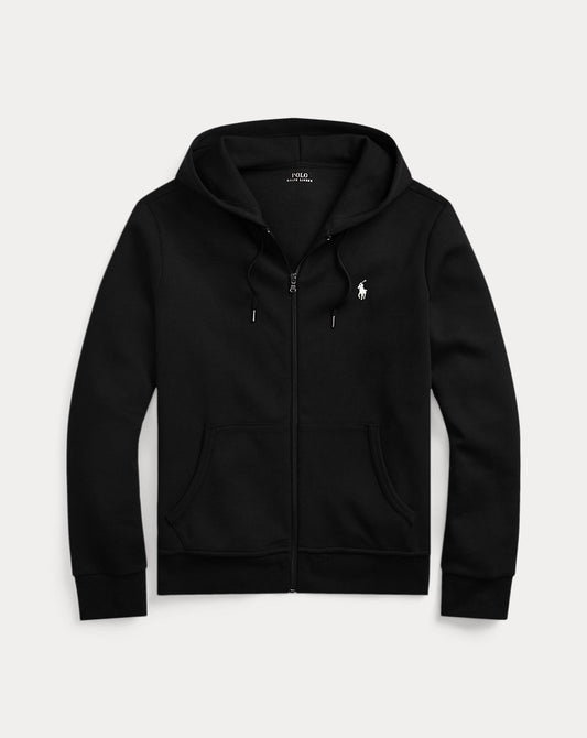 Double-Knit Full-Zip Hoodie Black