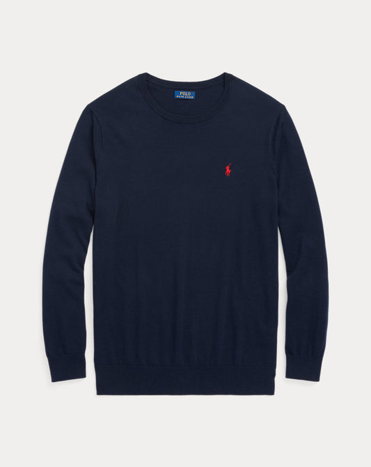 Cotton Crewneck Jumper Hunter Navy