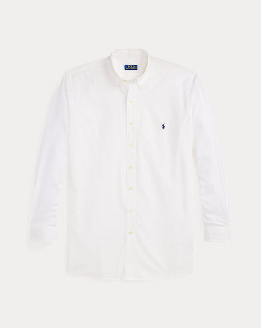Stretch Poplin Shirt White