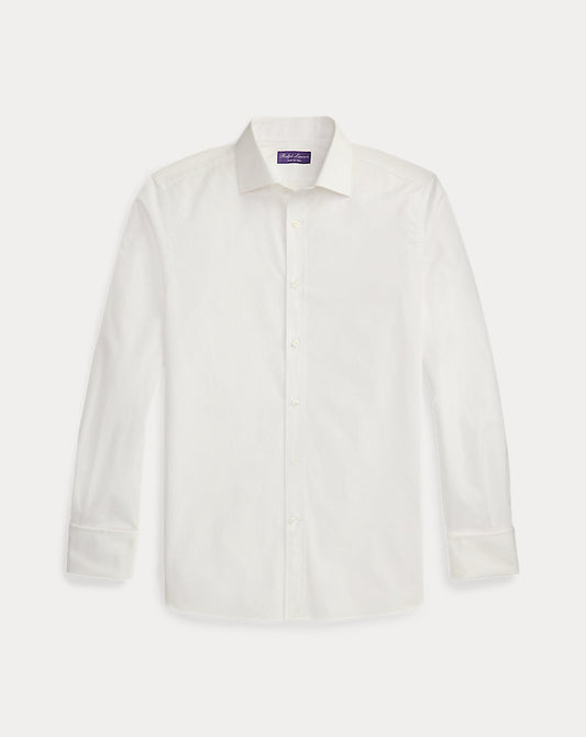 Poplin French Cuff Shirt White