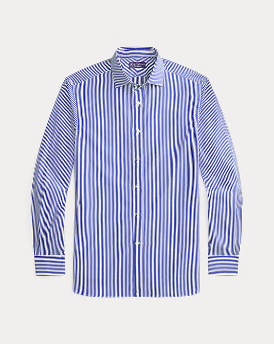 Bengal-Stripe Shirt Medium Blue And White