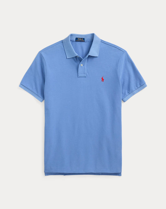The Iconic Mesh Polo Shirt Campus Blue