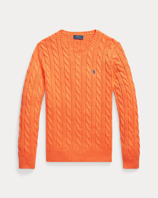Cable-Knit Cotton Jumper Spring Melon