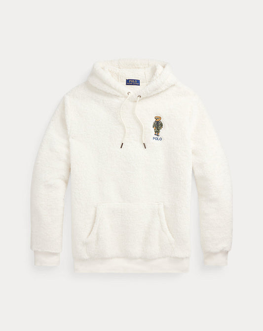 Polo Bear Pile Fleece Hoodie Antq Cream Defender