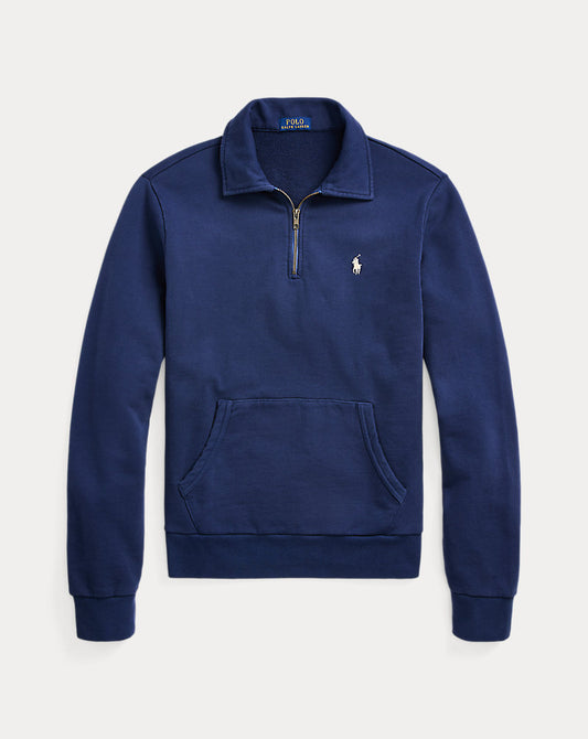 Loopback Fleece Quarter-Zip Sweatshirt Cruise Navy