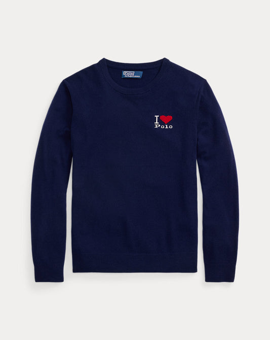 The I Heart Polo Cashmere Jumper Navy Combo