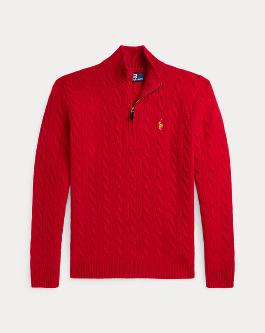 Lunar New Year Cable-Knit Jumper Red