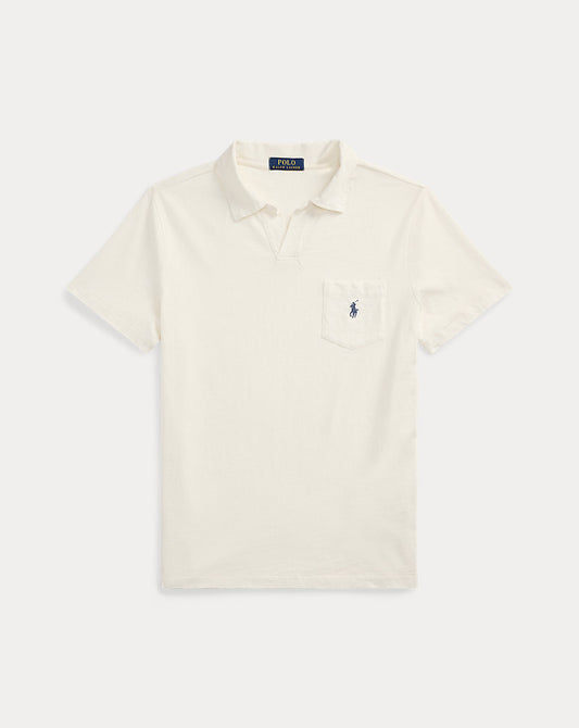 Standard Fit Cotton-Linen Polo Shirt Nevis