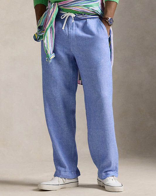 Polo Prepster Chambray Easy Trouser Blue/White