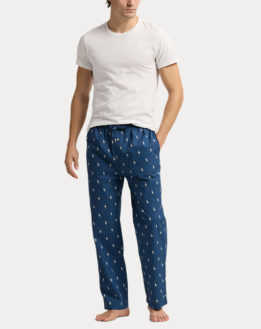 Signature Pony Cotton Pyjama Trouser Clancy Blue