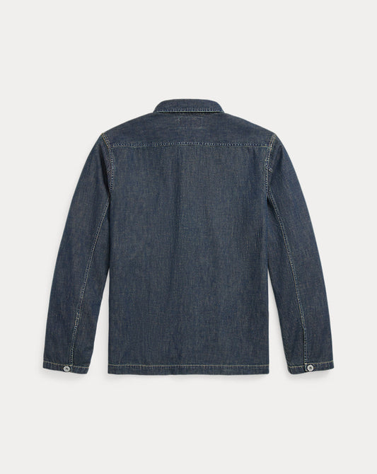 Indigo Denim Overshirt Dark Wash
