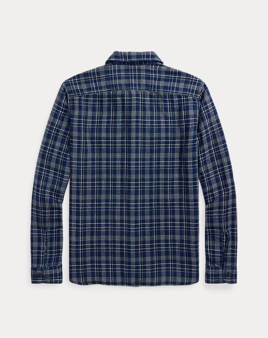 Indigo Plaid Double-Faced Workshirt Indigo Plaid/Strip