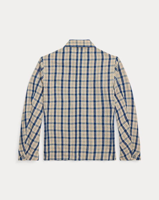 Indigo Plaid Twill Engineer Jacket Indigo Plaid Multi