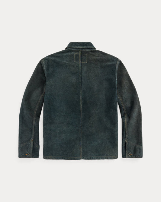 Indigo Roughout Suede Jacket Vintage Indigo