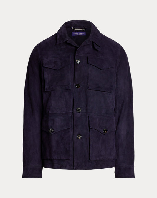 Crawford Suede Field Jacket Classic Chairman Navy