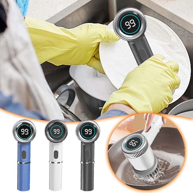 Cleaning Without Hurting Your Hands-Multifunctional Electric Cleaning Brush💦