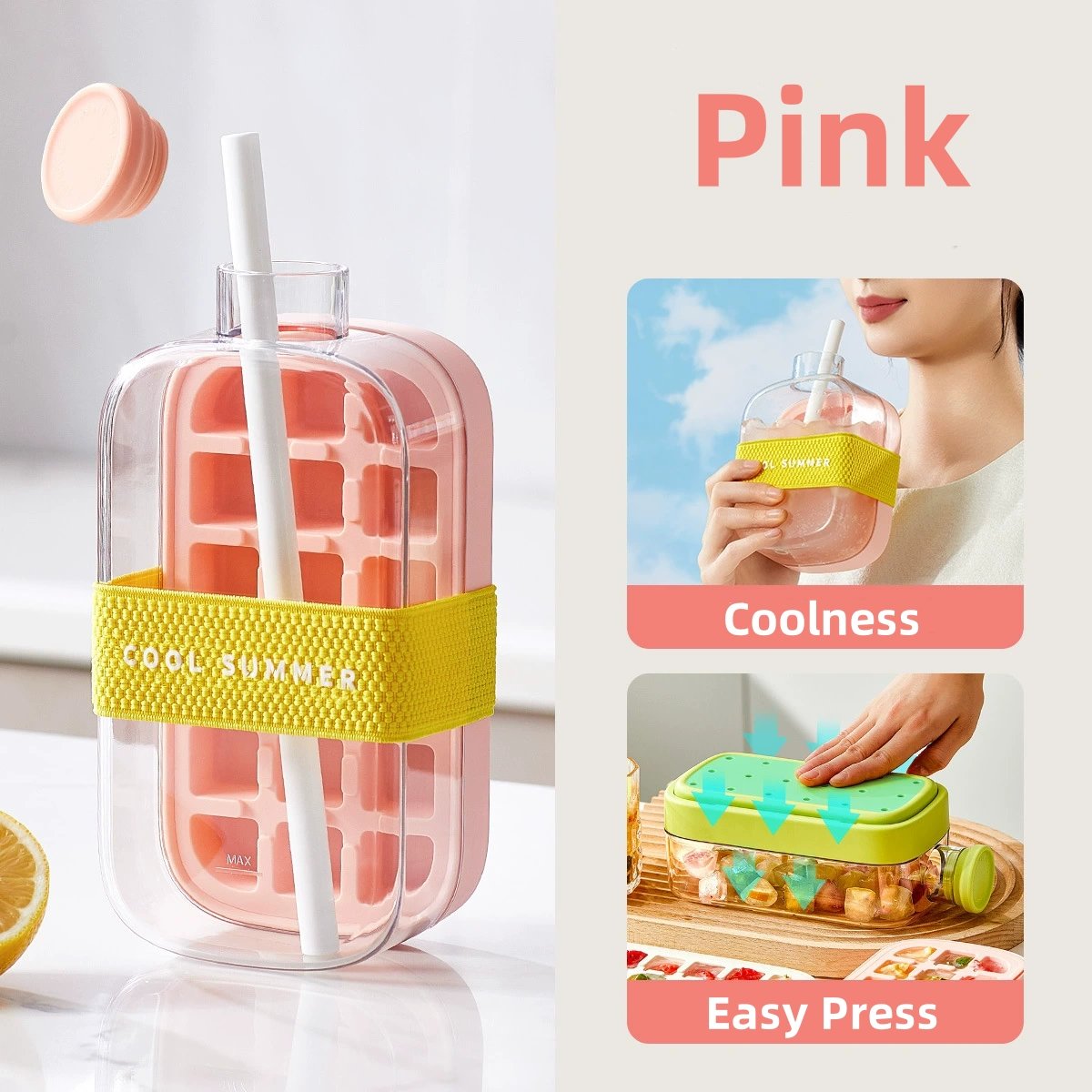 🧊Creative Ice Cube Maker with Portable Kettle – Cool Your Life!