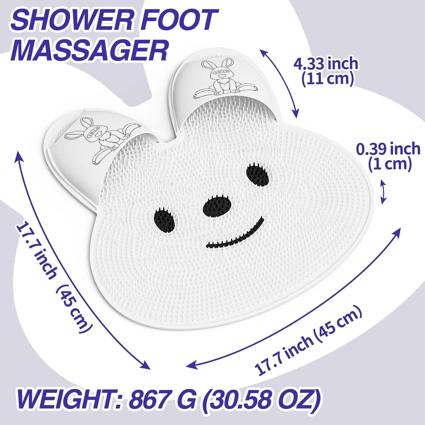 Extra-Large Shower Foot Scrubber Mat