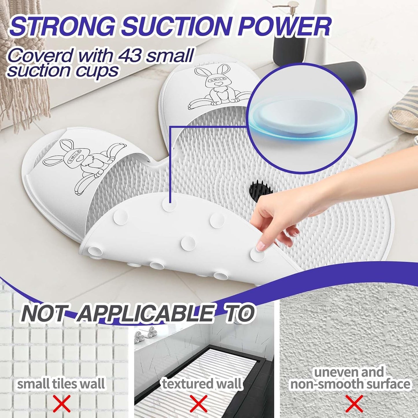Extra-Large Shower Foot Scrubber Mat