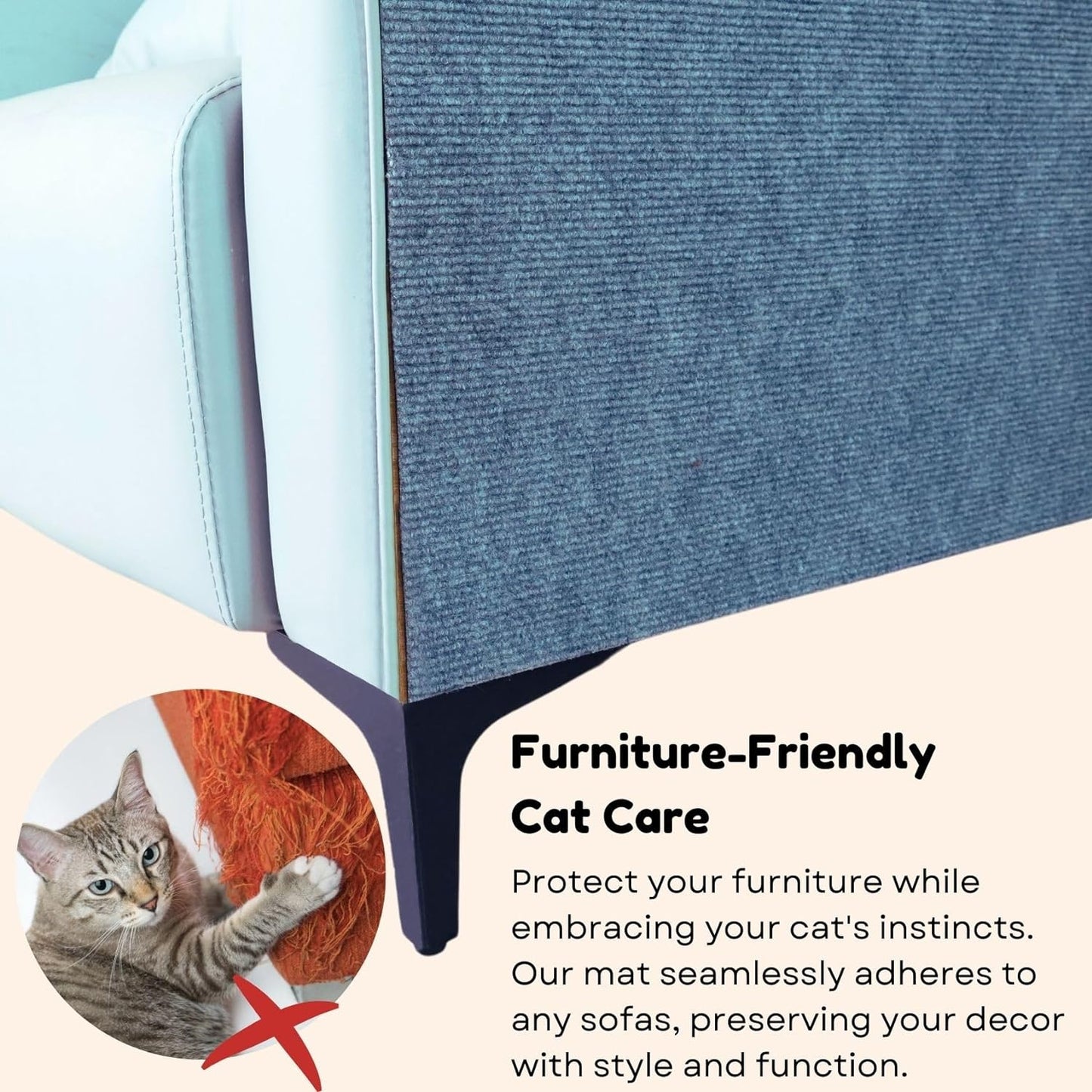 🔥Last Day Sale-🔥Pets Scratching Mat🐱🐶Protect Furniture