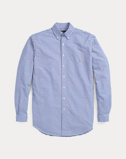 Gingham Oxford Shirt Blue/White Gingham
