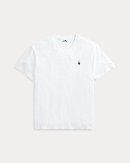 Classic Fit Jersey V-Neck T-Shirt White