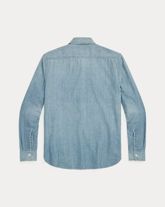 Indigo Chambray Workshirt Medium Wash