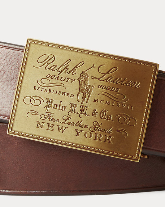 Heritage Plaque-Buckle Belt Brown
