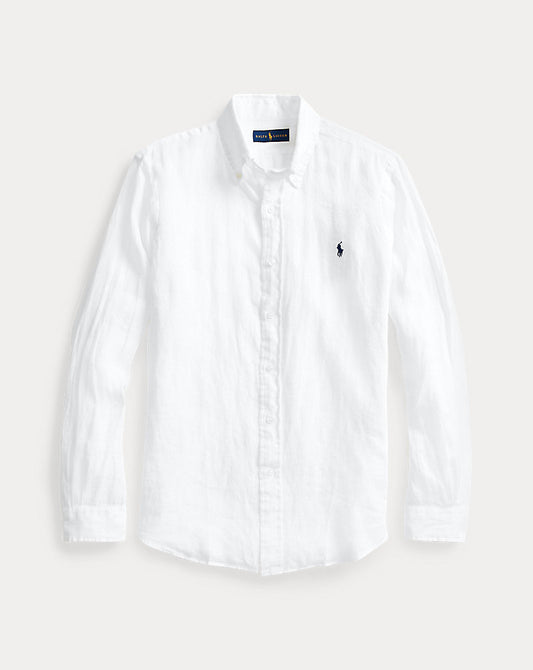 Lightweight Linen Shirt White
