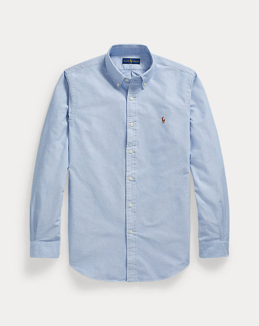 Custom Fit Oxford Shirt Blue
