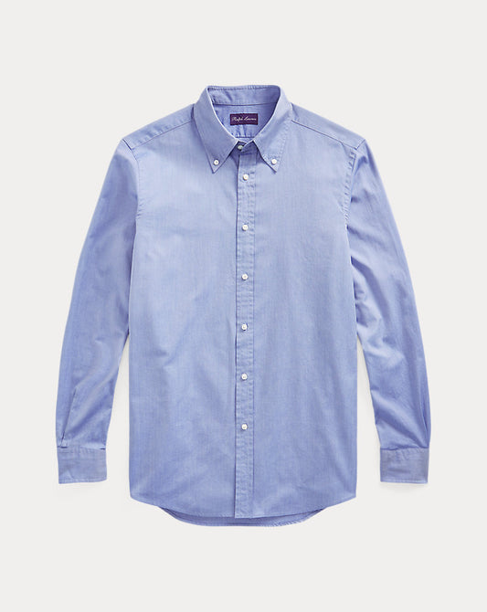 Washed Pinpoint Oxford Shirt Blue