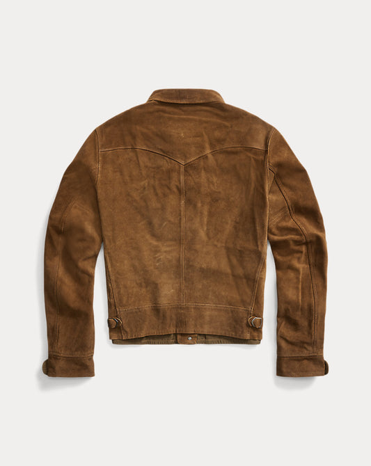 Roughout Suede Jacket Brown