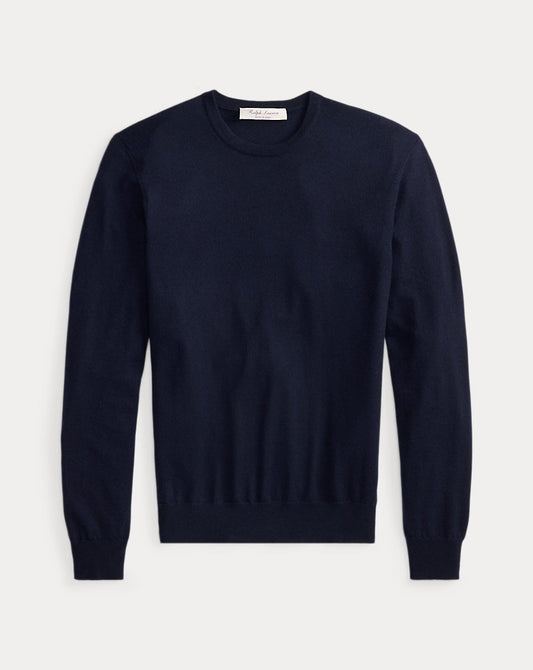 Cashmere Crewneck Jumper Classic Chairman Navy