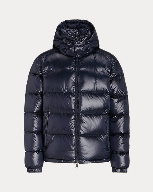 The Decker Glossed Down Jacket Collection Navy Glossy