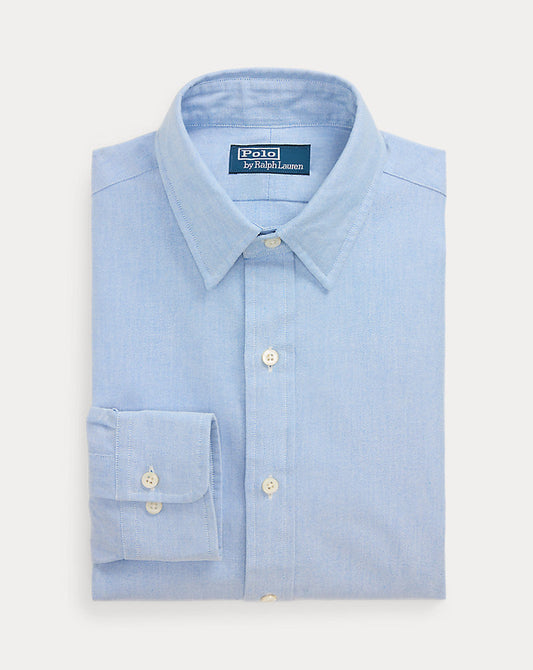 Custom Fit Monogram Oxford Shirt Bsr Blue