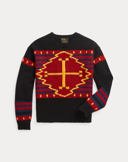 Naiomi Glasses Wool-Blend Jumper Black Combo