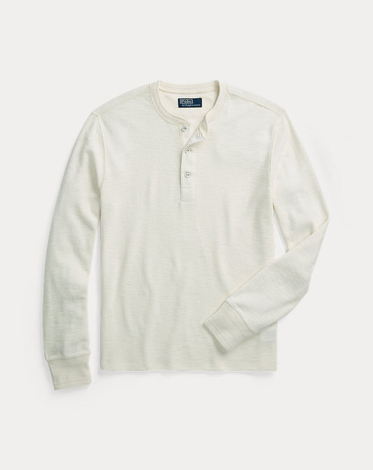 Naiomi Glasses Henley Shirt Warm Cream