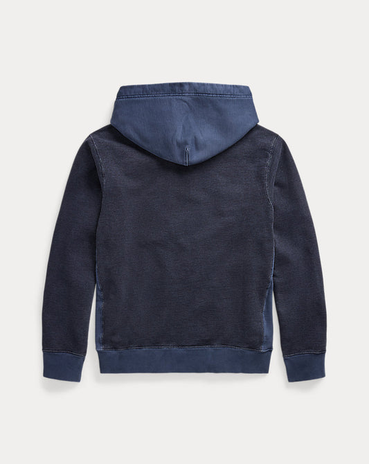 French Terry Hoodie Navy Multi