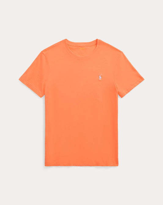 Custom Slim Fit Jersey Crewneck T-Shirt Classic Peach