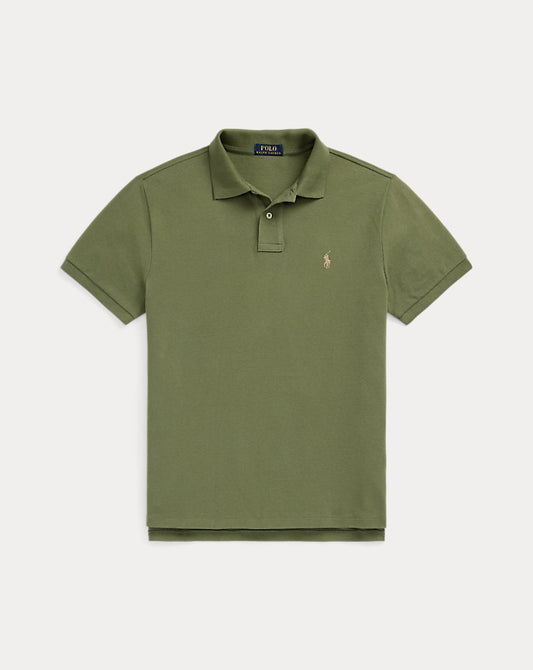 Custom Slim Fit Mesh Polo Shirt Garden Trail/c8668
