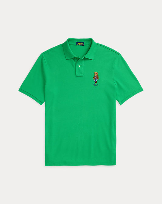Classic Fit Polo Bear Mesh Polo Shirt Summr Emrld Explorer